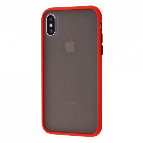 Чохол Shadow Matte на iPhone X/Xs Red/Black